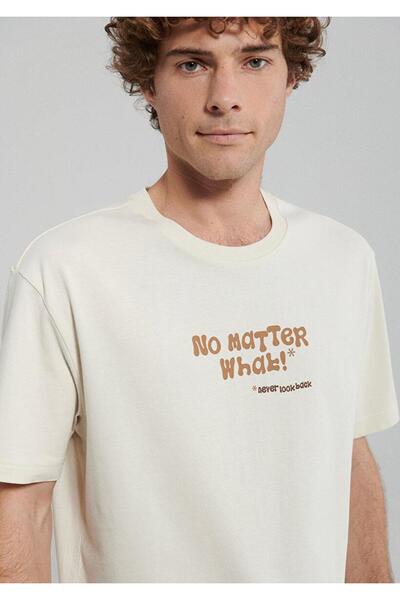 Mavi MAVİ ERKEK NO MATTER WHAT TİŞÖRT Bej 0611940-70072