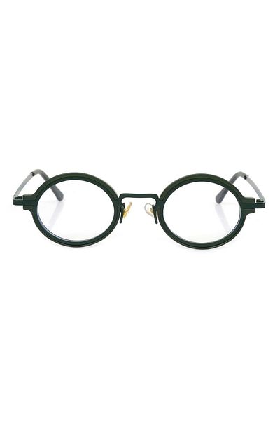 TomyHelf Blue Light Protective Green Frame Oval Glasses