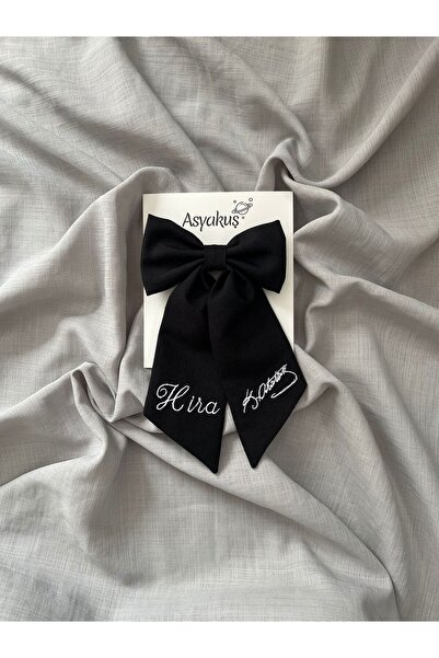 asyakuş إبزيم أوتوماتيكي بفيونكة سوداء مع الاسم وذيل أتاتورك المميز في 23 أبريل