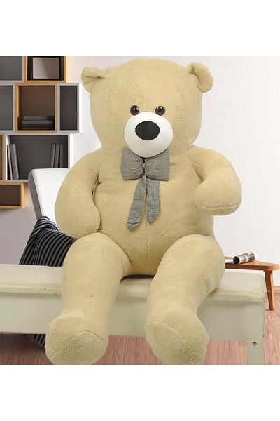 Sole Plush Bear 120 Cm Cute Plush Bear with Bow Tie - Premium Fabric Large Plush Bear