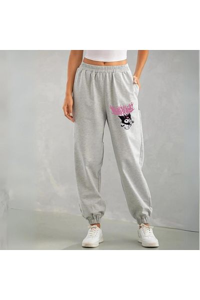 Touz Moda Unisex Γκρι Φούτερ με στάμπα Kuromi