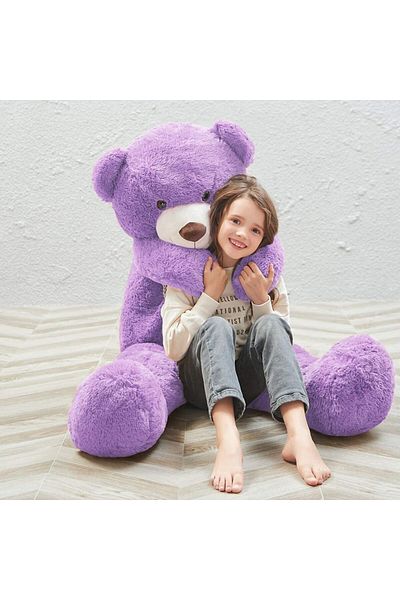 Sole Plush Bear 120 Cm Cute Plush Bear with Bow Tie - Premium Fabric Large Plush Bear