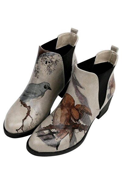 Dogo Kadın Vegan Deri Bej Bilekte Bot - Chatting On A Branch Tasarım