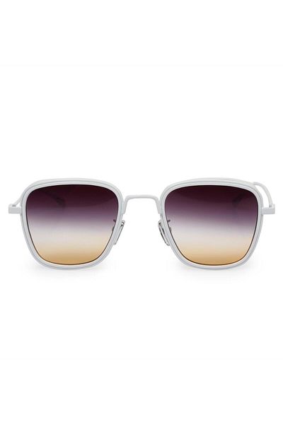 Angel Eyes Women's Sunglasses White Metal Frame Gradient Glasses Ae2008c19