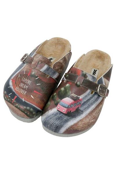 Dogo Kids Vegan Leather Multicolored Slippers - Highway To Adventure Design