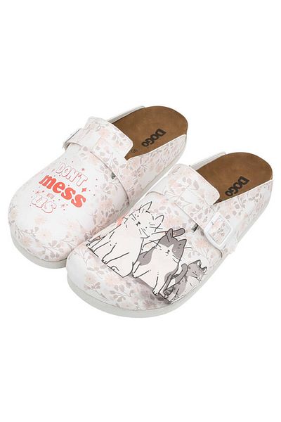 Dogo Women's Vegan Leather Beige Slippers - Trouble Makers Design