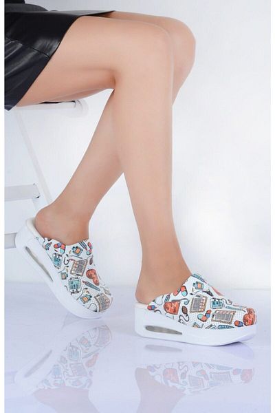 Dr. Mitra Air Sole Doctor Nurse Hospital Bucătar Papuci cu model