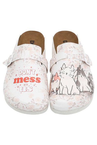 Dogo Women's Vegan Leather Beige Slippers - Trouble Makers Design