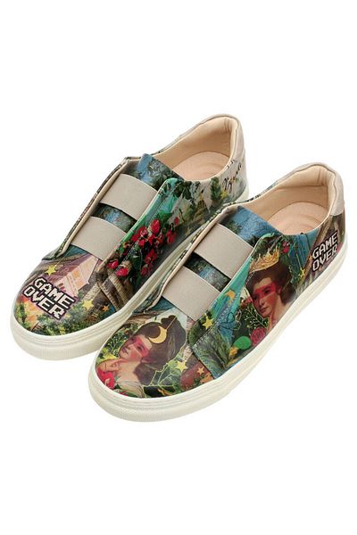 Dogo Adidași multicolori din piele vegană pentru bărbați - Game Over Princess Design