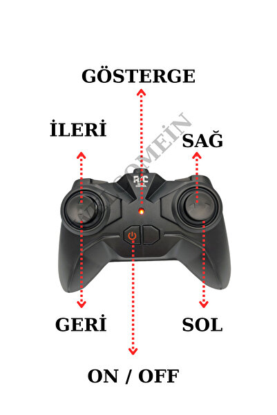 welcomein 2.4 Ghz RC Full Fonksiyon LED Işıklı Gövde 1:22 Şarjlı Uzaktan Kumandalı Drift Arabası