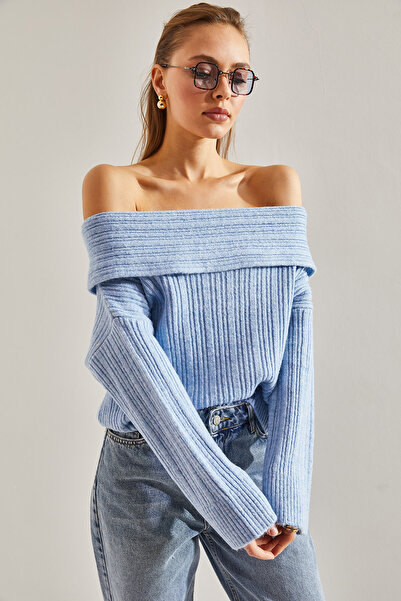 Bianco Lucci Fodros galléros női pulóver