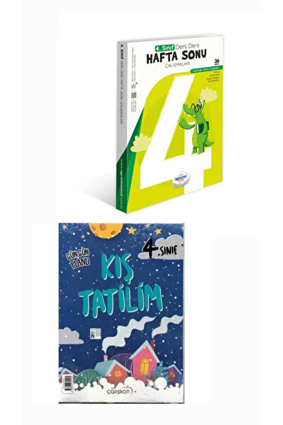 öğretmen evde 4.Sınıf Kış Tatil Kitabı-Hafta Sonu Çalışmaları