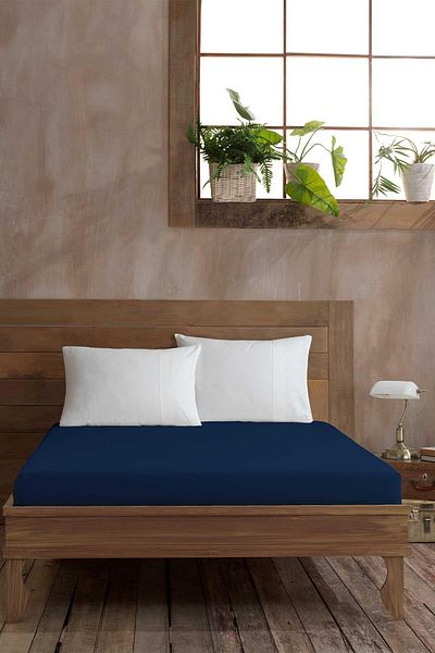 Zarif Home Organic Cotton Akfil Bed Sheet-King-240/260 cm