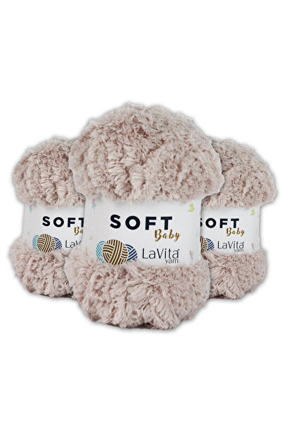 LaVita Yarn خيط تاكا المخملي الناعم للأطفال من أميجورومي 3 عبوات من خيوط تاكا المحبوكة يدويًا (4140-وردي)