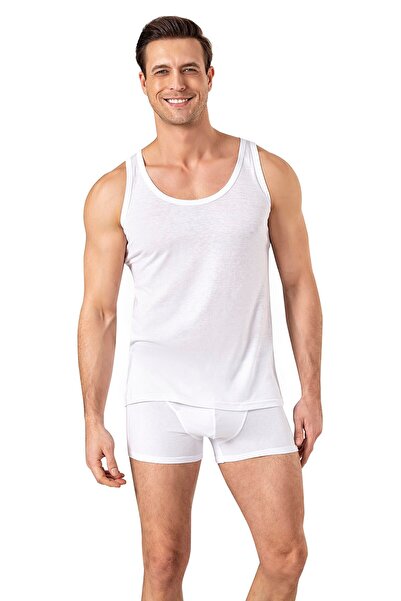 OBJE Beyaz Yaz Serinliği Modal Atlet