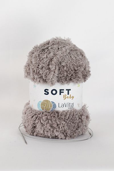 LaVita Yarn  Soft Baby Velvet Yarn Amigurumi 3 Pack Hand Knitting Yarn Taka Yarn (6001-Grey) Taka Yarn
