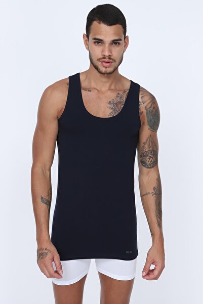 OBJE Navy Blue Modal Men's Undershirt