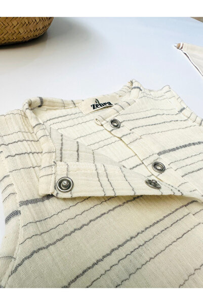 Zebra NEWBORN DOUBLE LAYER MUSLIN CHAPE JUMPSUIT