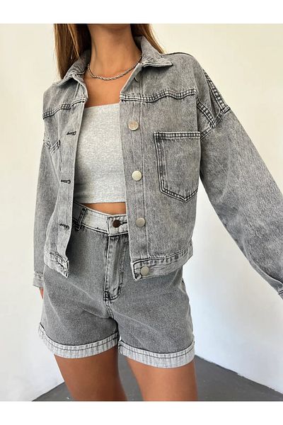 ÇEÇİM WOMEN'S DENIM JACKET HYN-58080