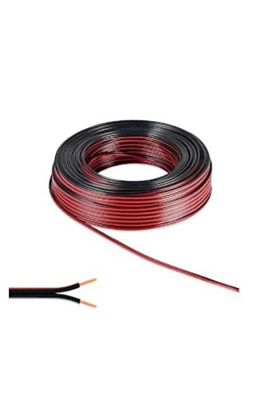 Kars 100 METRE KIRMIZI SİYAH 2X0,50 KORDON KABLO