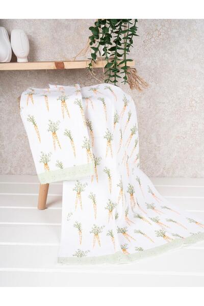 Baveno Σετ πετσετών χεριών/προσώπου 100% βαμβακερό διπλό 40x66 εκ. με κεντημέ...