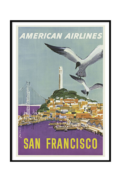 Beril Yamaç Design Studio Reproducere poster vintage San Francisco American A...