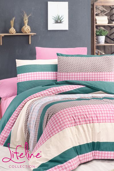 Life Line Double Duvet Cover Set Cotton