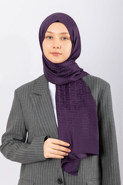 hijabchi Γεωμετρικό Σχέδιο Ζακάρ