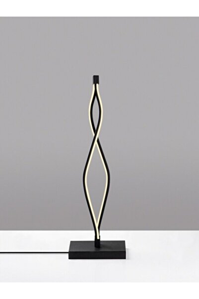 EYSHOP Modern Zigzag Masaüstü Siyah Model (Beyaz / Sarı / Günışığı) Lüks Led Lambader