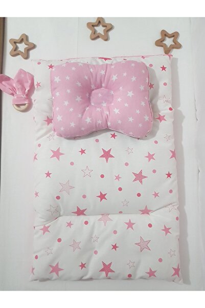 bebek_iklimi وسادة فتح سفلية مزدوجة الجوانب باللون الوردي (وسادة تصحيح الرأس ...