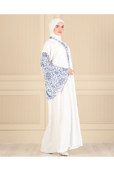HALİL TÜRKER WHITE SPANISH ARM FERACE & ABAYA