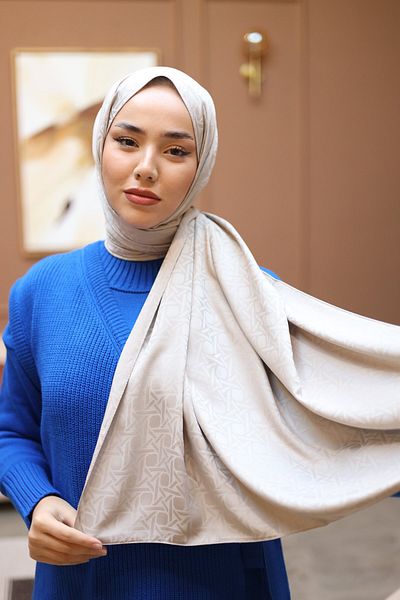 Silk Home Jacquard Deluxe Shawl - Stone