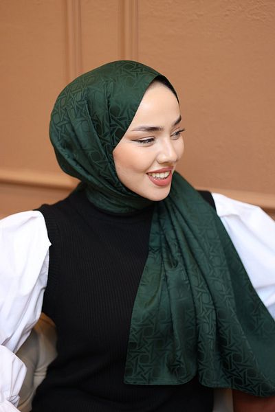 Silk Home Jacquard Deluxe Shawl - Emerald
