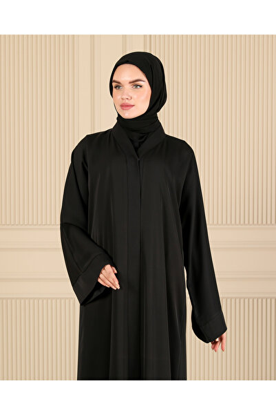 HALİL TÜRKER SİYAH DÜZ SADE FERACE & ABAYA