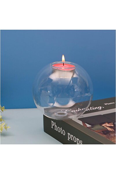 Miniminti Şeffaf Borosilikat Cam Küre Mumluk