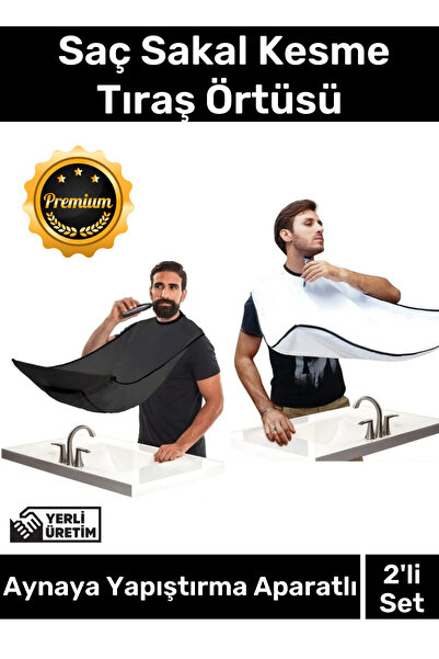 Carlburn Premium Pratik Vakumlu Aynaya Yapıştırma Aparatlı Evde Saç Sakal Kes...