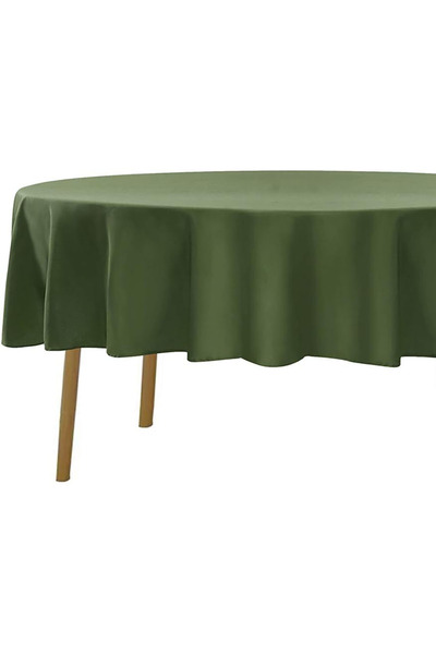 Zeren Home Liquid Resistant Care Free Oval Tablecloth Green 160 x 210