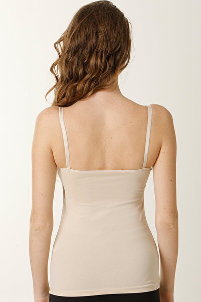 MS HAMİLE İÇ GİYİM HG0036 Model Maternity Breastfeeding Undershirt - Skin Color