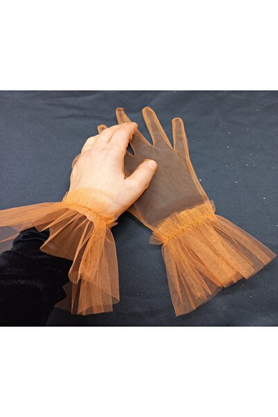 es moda shop Cisilong Ruffle Tulle Bridal Gloves