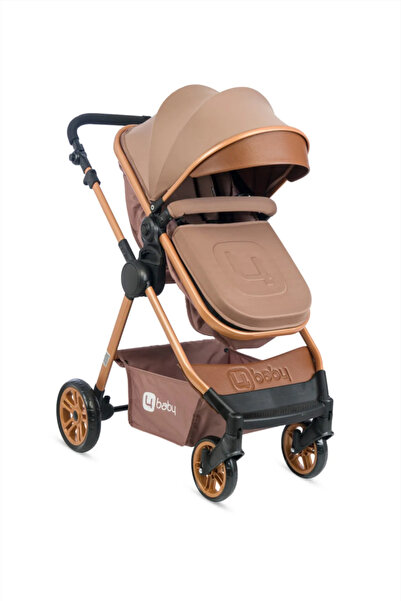 4Baby Cool Kahve Çift Yönlü Bebek Arabası