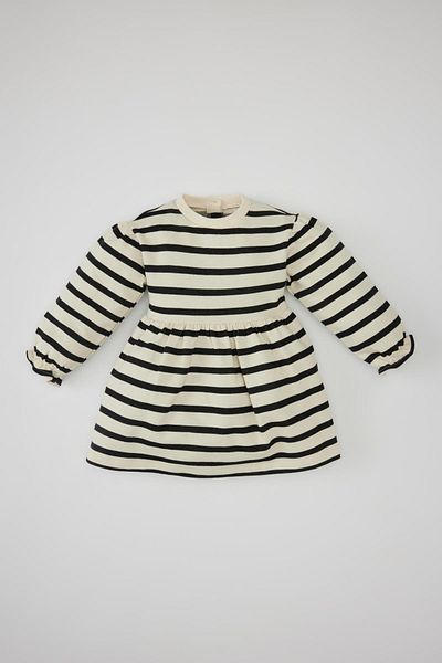 DeFacto Baby Girl Striped Long Sleeve Dress B7567a524sp