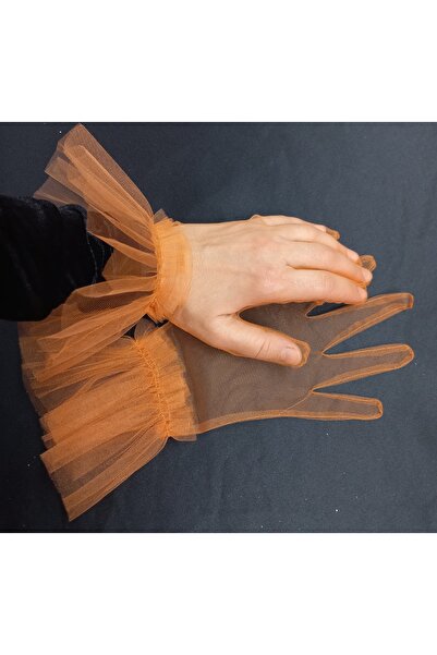 es moda shop Cisilong Ruffle Tulle Bridal Gloves