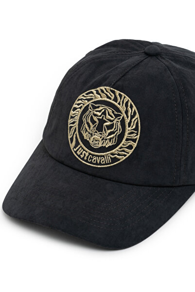 Just Cavalli Siyah - Altın Erkek Şapka 75QAZK60