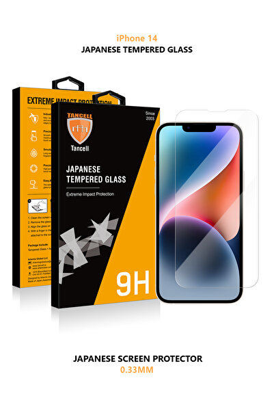 TANCELL Iphone 14 Ekran Koruyucu Tam Kaplayan Japon Kırılmaz Cam (1 Ad) 6.1in...