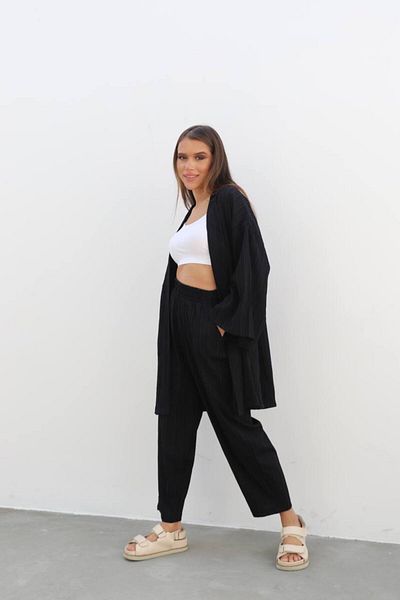 LB Laluna Butik Set chimono și pantaloni pentru damă