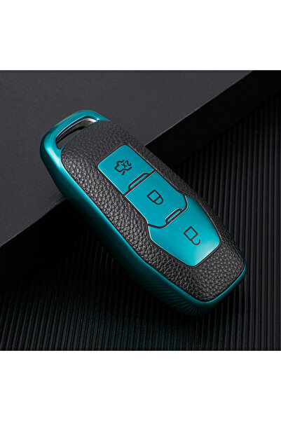 AYCANSTORE Husă TPU pentru telecomandă Ford cu 3 butoane (verde)