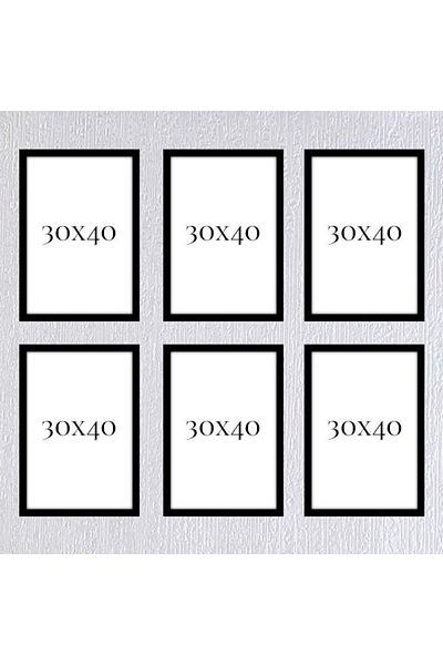 AS TİCARET Six-Piece 30x40 Frame (No Poster) - Bos1014