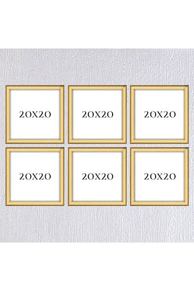 AS TİCARET Six-Piece 20x20 Frame (No Poster) - Bos1019