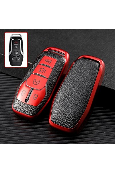 AYCANSTORE Husă Tpu pentru telecomandă Ford cu 5 butoane (roșu)