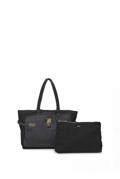 V73 Siyah Kadın 10,5x25x36 cm Omuz Çantası 73BS6UN01001